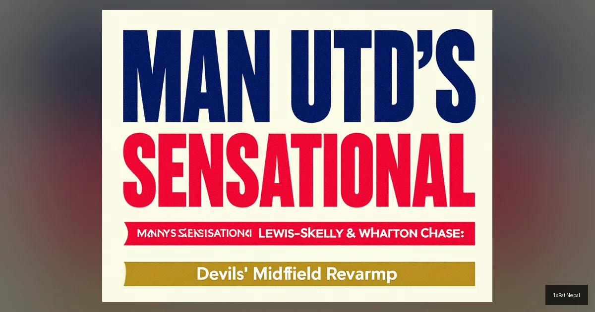Man Utd's Sensational Lewis-Skelly & Wharton Chase: Devils' Midfield Revamp