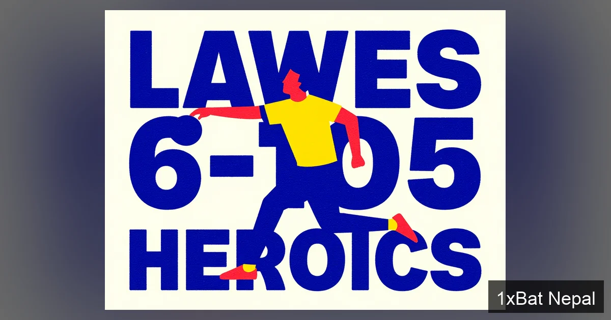 Flat vector art poster of St Jago's Vitel Lawes bowling with bold text 'LAWES 6-105 HEROICS' celebrating his six-wicket haul in the ISSA Grace Shield final against Campion College.