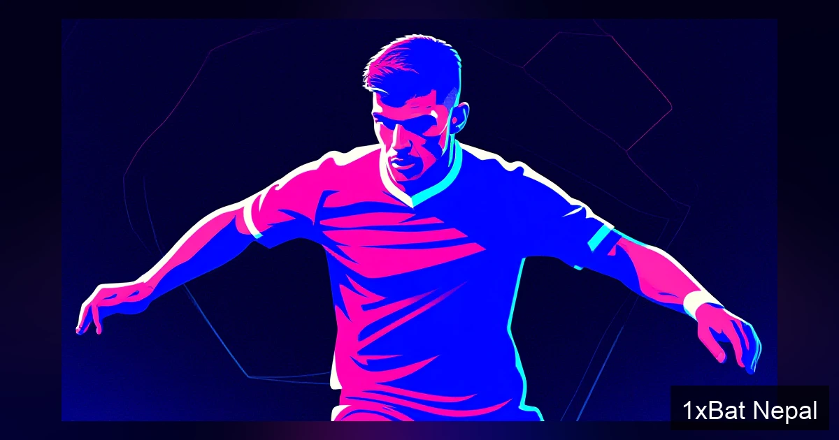 Alessandro Bastoni making a defensive interception in cel-shaded illustration style for Inter Milan Barcelona transfer news