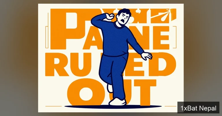 Flat vector art poster of Sunrisers Hyderabad bowler David Payne injured, with bold text 'PAYNE RULED OUT' highlighting his IPL 2026 ankle injury setback.