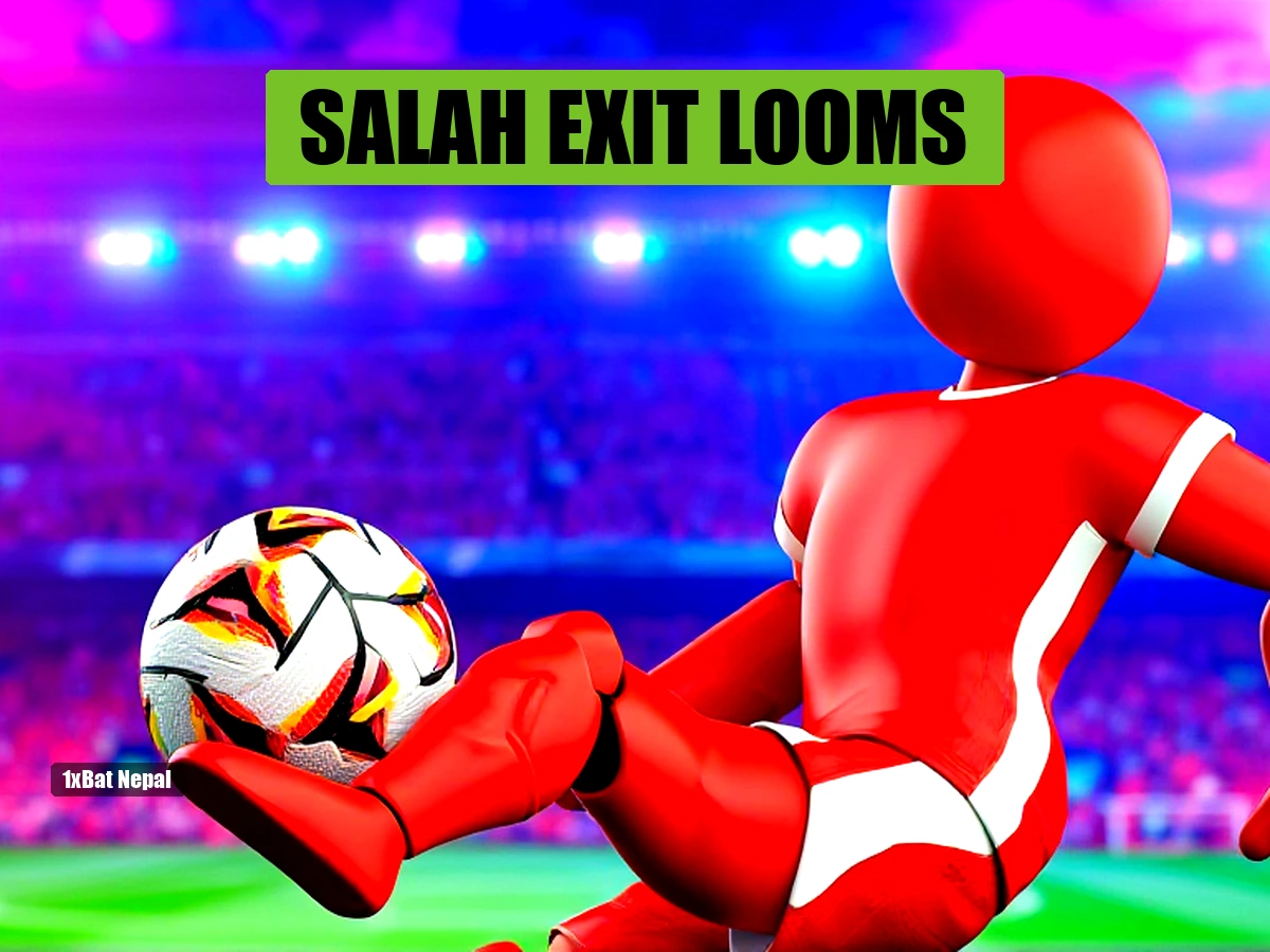 Faceless red-skinned footballer in Liverpool red and white kit controlling a ball at Anfield, representing Yan Diomande transfer speculation as Mohamed Salah exit looms