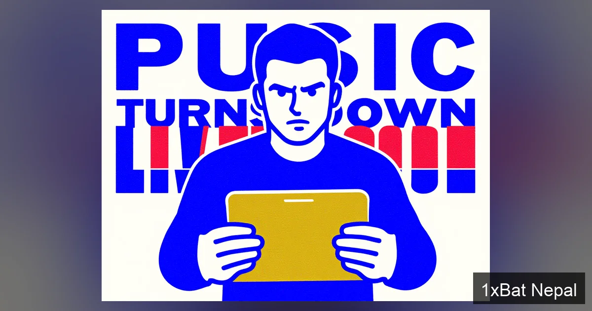 Flat vector art poster of coach Marino Pusic holding tactical board with bold text 'PUSIC TURNS DOWN LIVERPOOL' in navy blue, crimson red, and gold yellow colors, minimalist screen-print style.
