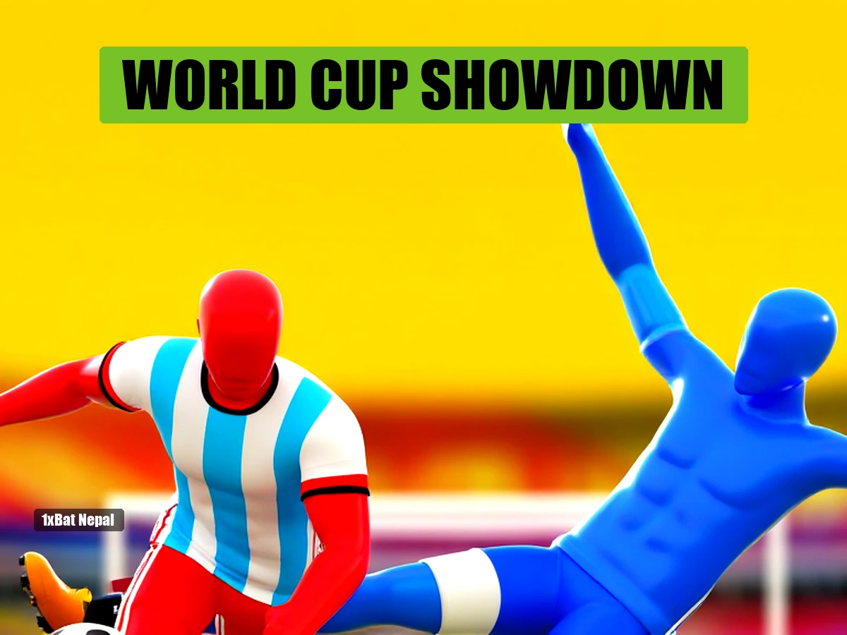 Faceless red-skinned Argentina player dribbling past faceless blue-skinned Austria defender in World Cup 2026 Group J match preview