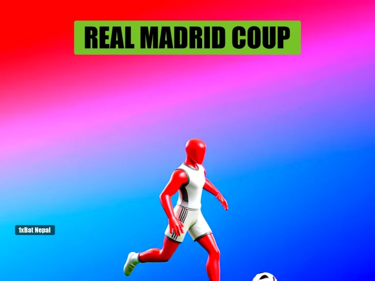 Faceless red-skinned humanoid in Real Madrid white kit dribbling a football in a vibrant stadium, representing Bernardo Silva transfer to Real Madrid