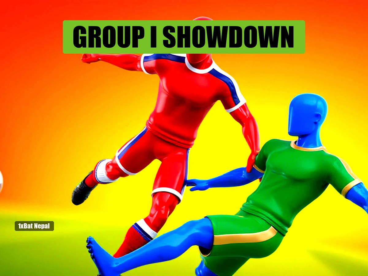 Faceless red-skinned Norway player in red jersey shooting a soccer ball while a faceless blue-skinned Senegal player in green jersey slides to tackle, World Cup 2026 Group I match preview thumbnail