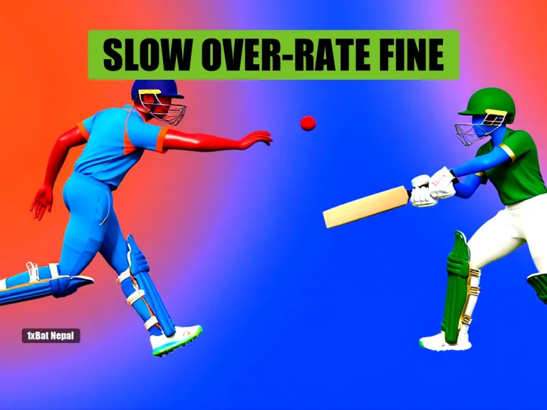 Faceless red-skinned cricketer in India women's kit bowling to faceless blue-skinned cricketer in Pakistan women's kit at Edgbaston stadium during Women's T20 World Cup 2026
