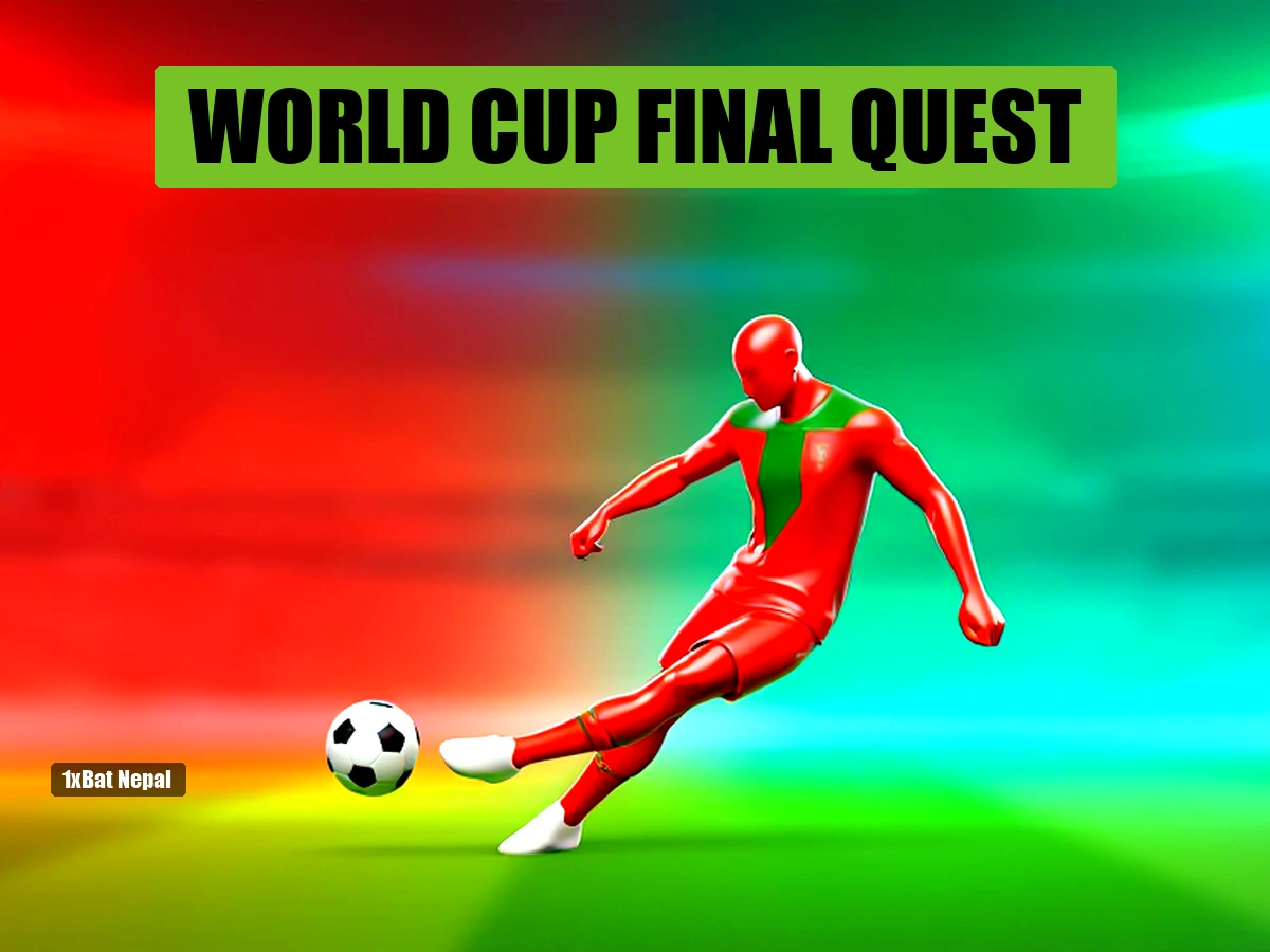 Faceless red-skinned humanoid in Portugal jersey kicking a soccer ball in a vibrant stadium background for 2026 World Cup article