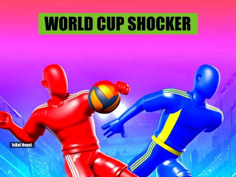 Faceless red-skinned Switzerland player volleying a football against a faceless blue-skinned Bosnia defender in a World Cup 2026 match