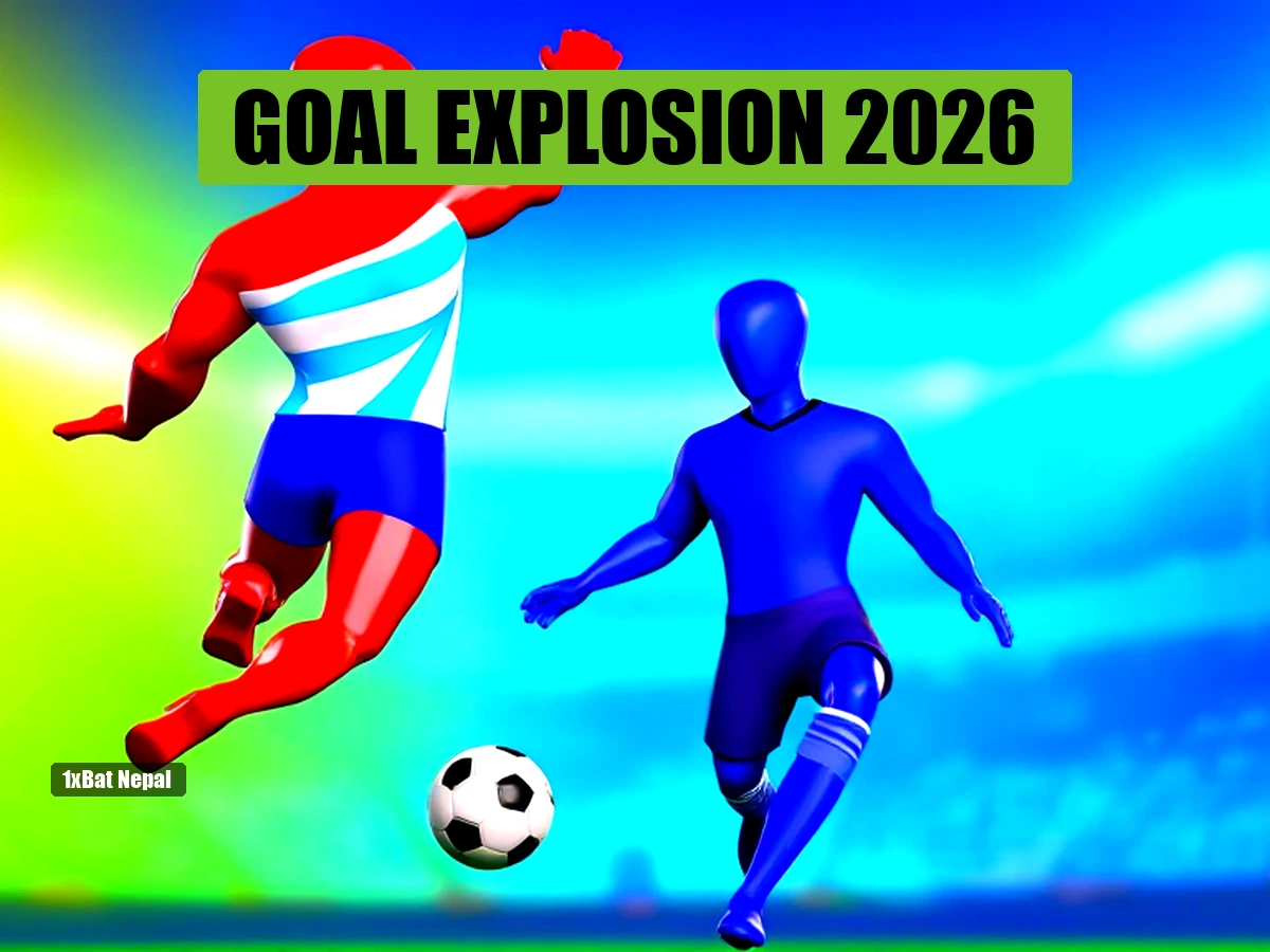 Faceless red-skinned footballer in Argentina jersey kicking a ball during World Cup 2026 match, with blue-skinned opponent in background, vibrant stadium atmosphere.