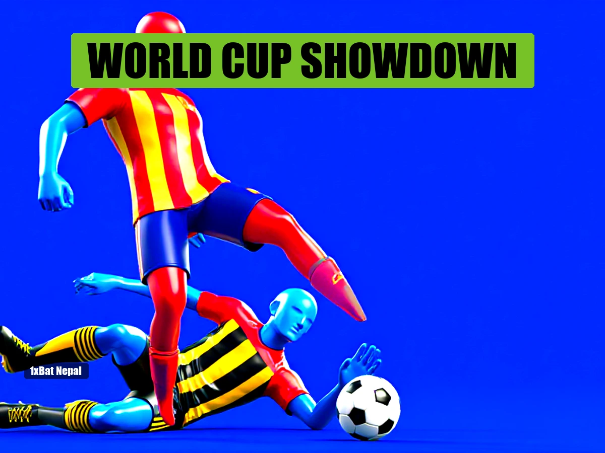Spain vs Belgium World Cup 2026 quarterfinal preview featuring faceless red Spain player kicking ball and blue Belgium player tackling in SoFi Stadium Los Angeles